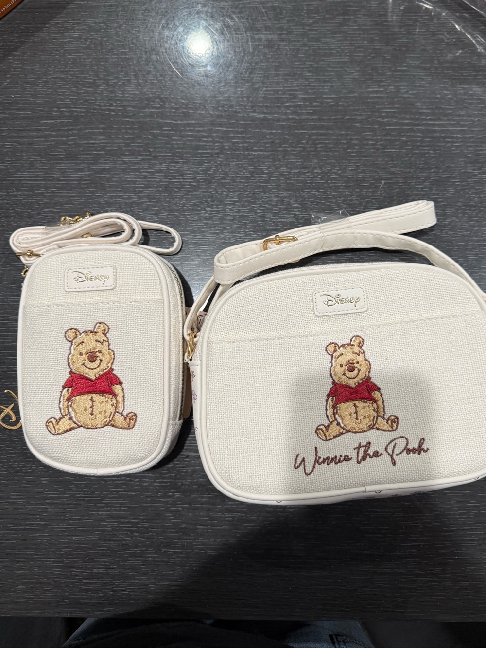Set Of 2 Disney x Primark Winnie The Pooh Crossbody Bags Medium And Small Bags